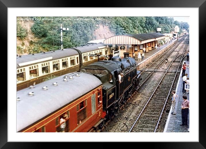 Train Arriving at Bewdley Framed Mounted Print by Paul Williams