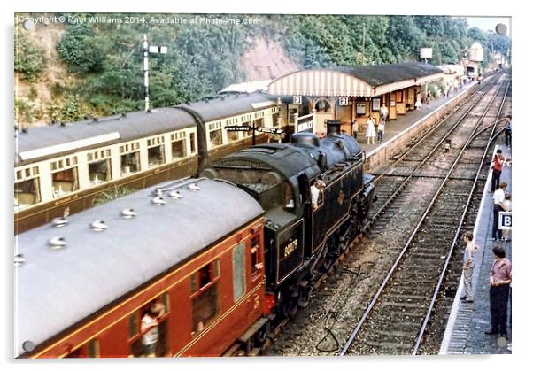 Train Arriving at Bewdley Acrylic by Paul Williams