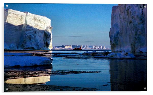 Tabular Icebergs, Cape Roget, Antarctica Acrylic by Carole-Anne Fooks