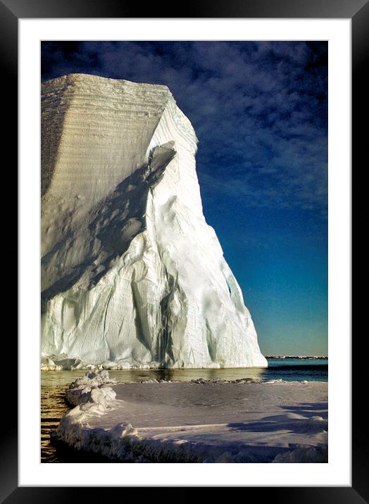 Magnificant Iceberg, Cape Roget, Antarctica Framed Mounted Print by Carole-Anne Fooks