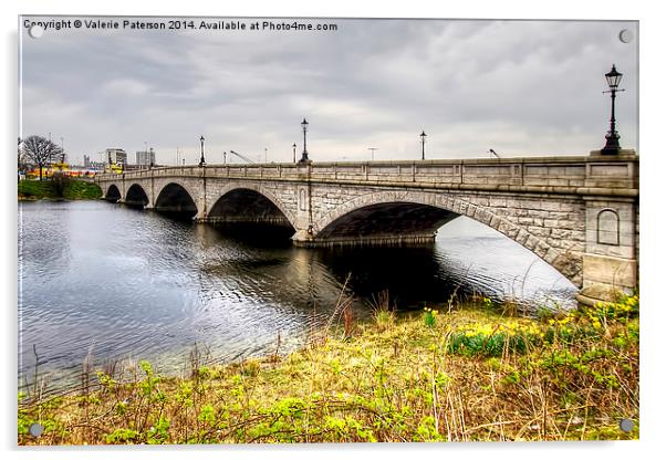 Victoria Bridge Acrylic by Valerie Paterson