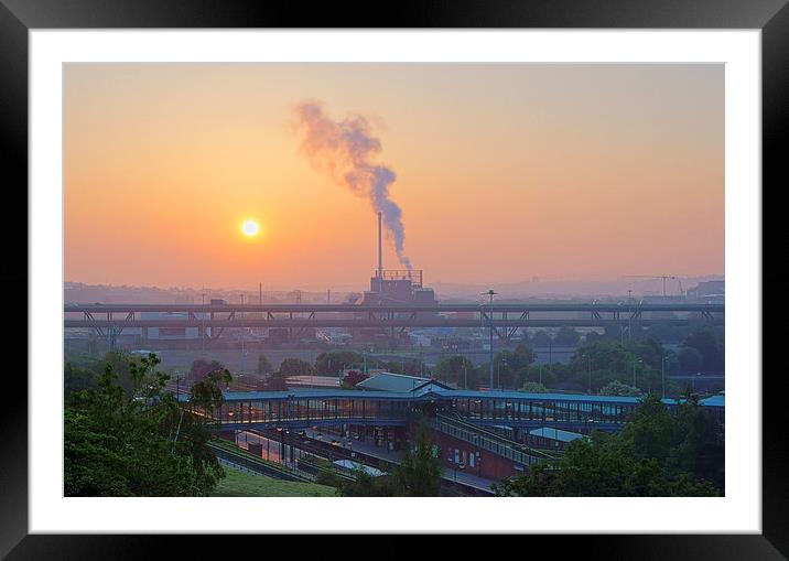 Tinsley Sunrise Framed Mounted Print by Darren Galpin