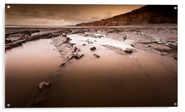 Welsh Heritage Coast Acrylic by Leighton Collins