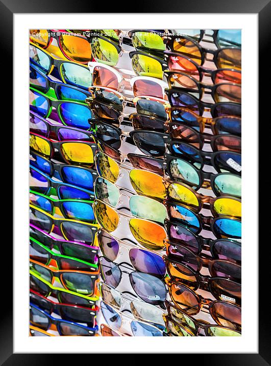 Sunglasses Heaven Framed Mounted Print by Graham Prentice