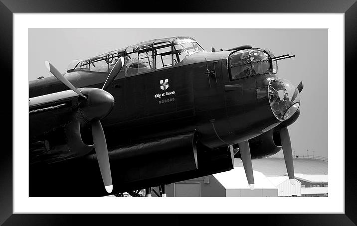 Lancaster Bomber PA474 Framed Mounted Print by daniel kennedy