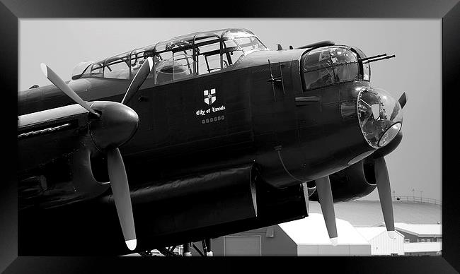 Lancaster Bomber PA474 Framed Print by daniel kennedy