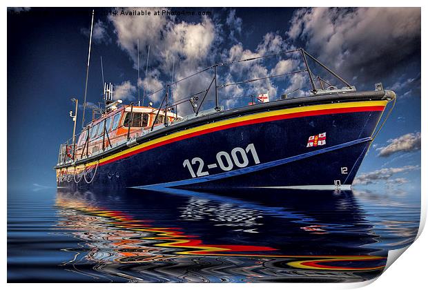 Lifeboat Print by Thanet Photos