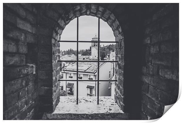 A view from the castle Print by Chiara Cattaruzzi
