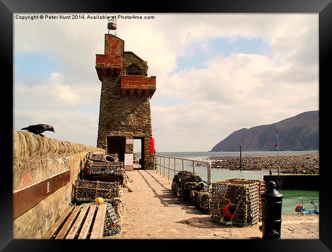 Lynmouth Harbour Wall Framed Print by Peter F Hunt