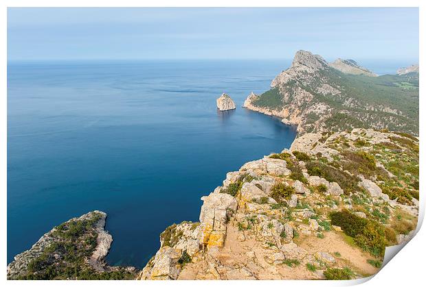 Mallorca view Print by Gary Eason
