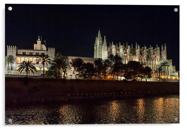 Palma cathedral, Mallorca Acrylic by Gary Eason