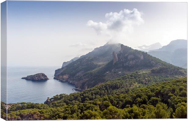 Mallorca coast north from Torre Picada Canvas Print by Gary Eason