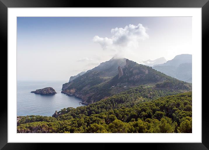 Mallorca coast north from Torre Picada Framed Mounted Print by Gary Eason