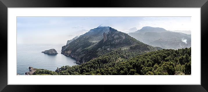 Mallorca coast north from Torre Picada Framed Mounted Print by Gary Eason