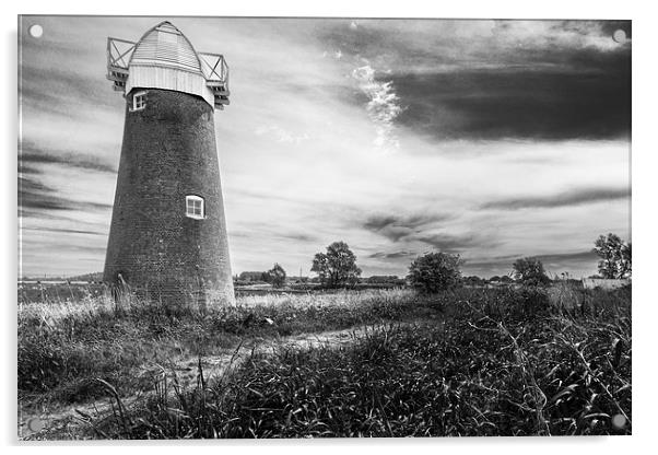 Mill at West Somerton Acrylic by Stephen Mole