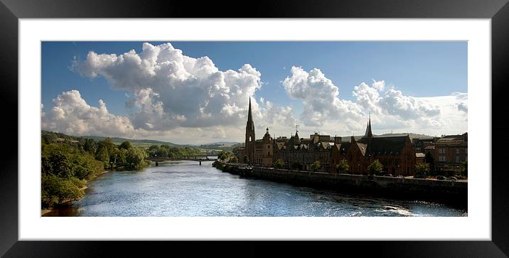 Perth the Fair City Framed Mounted Print by Kevin Dobie