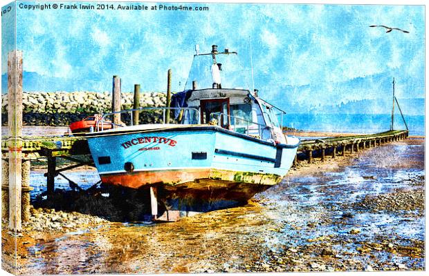 Rhos-on-Sea as a watercolour Canvas Print by Frank Irwin