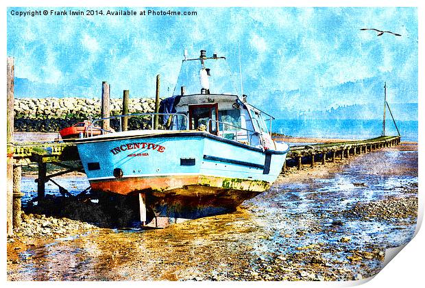 Rhos-on-Sea as a watercolour Print by Frank Irwin