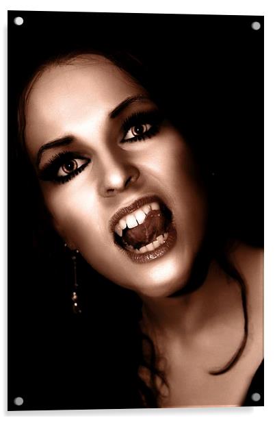 British Gothic #2: The Vampire Acrylic by Julia Whitnall