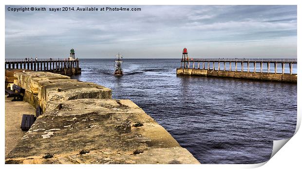 Harbour Mouth Entrance Print by keith sayer