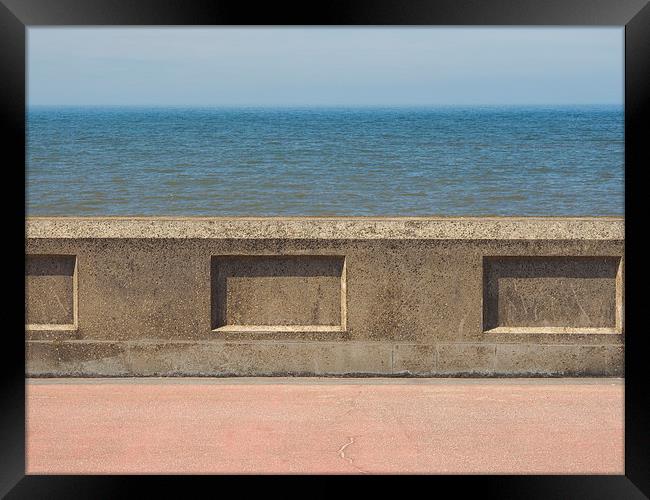 Sea Wall Framed Print by Victor Burnside