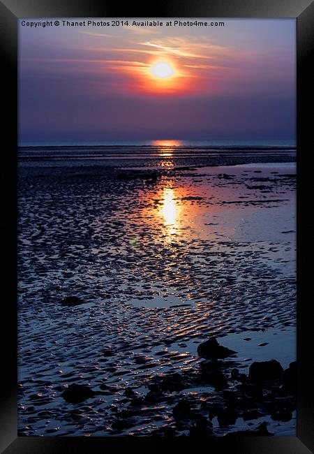 Beach sunset Framed Print by Thanet Photos