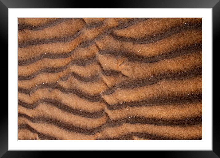 Abs of Sand Framed Mounted Print by Roger Green