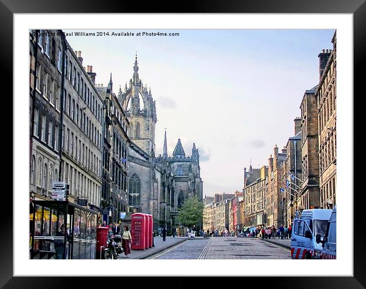 The Royal Mile Framed Mounted Print by Paul Williams