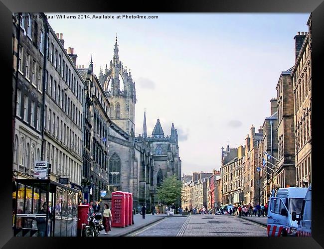 The Royal Mile Framed Print by Paul Williams