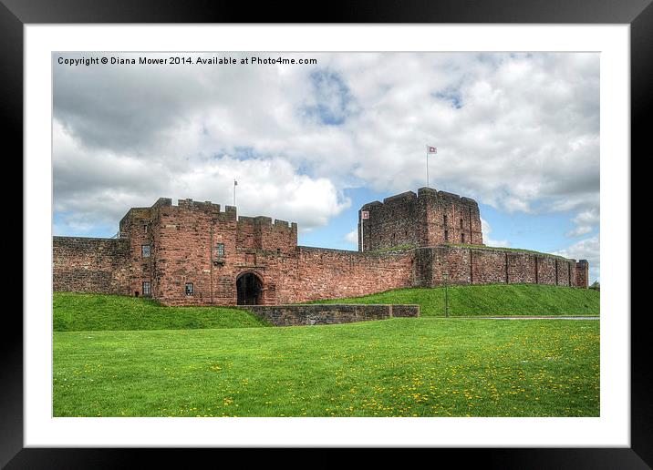 Carlisle Castle Framed Mounted Print by Diana Mower