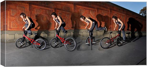 BMX Flatland Motion Study Canvas Print by Matthias Hauser