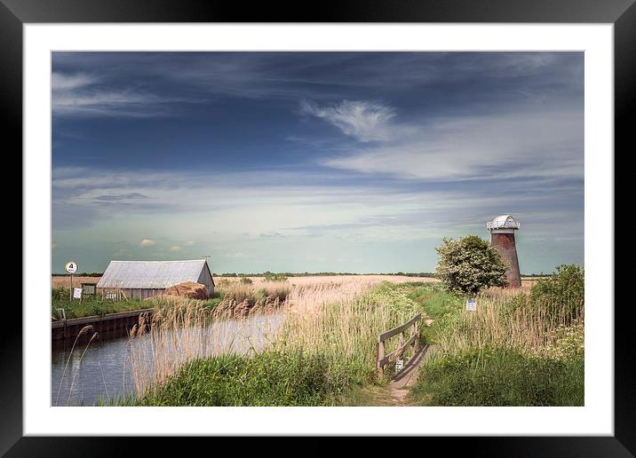 Windmill at Martham Broad Framed Mounted Print by Stephen Mole