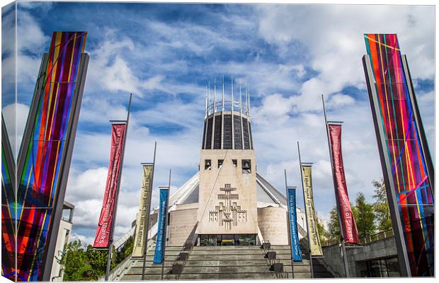 Metropolitan cathedral Liverpool Canvas Print by Jason Wells