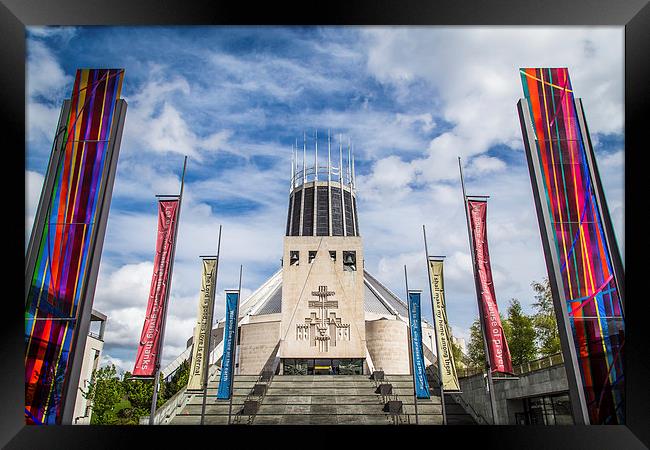 Metropolitan cathedral Liverpool Framed Print by Jason Wells
