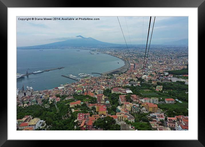The Bay of Naples Framed Mounted Print by Diana Mower