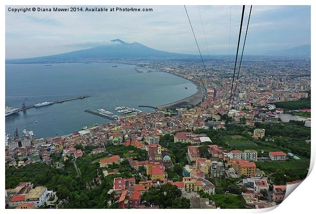 The Bay of Naples Print by Diana Mower