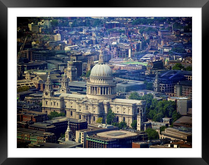 St Pauls Cathedral Framed Mounted Print by Sean Foreman