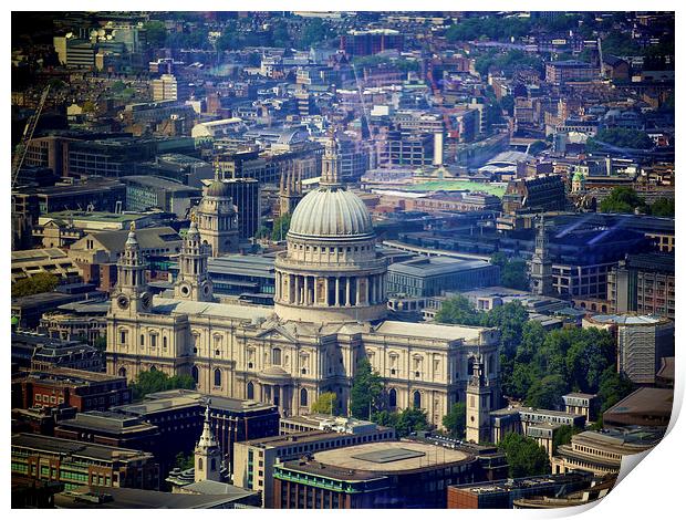 St Pauls Cathedral Print by Sean Foreman