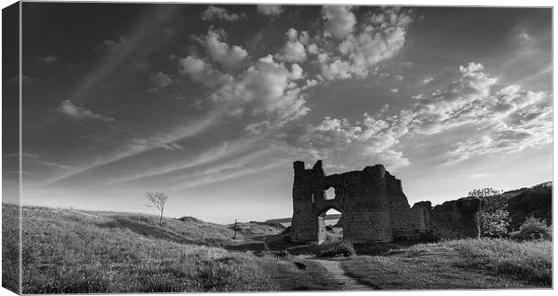 Pennard castle Gower Canvas Print by Leighton Collins