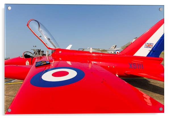 Folland Gnat preparation Acrylic by Oxon Images