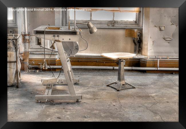 Abandoned Sewing Factory Framed Print by David Birchall