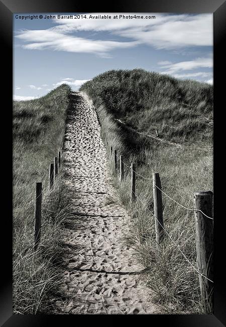 The Path Framed Print by John Barratt