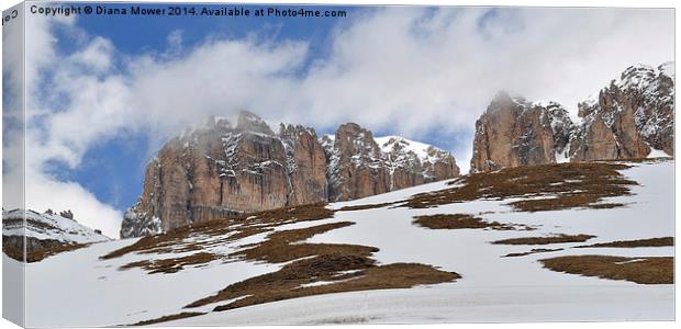 Dolomites Canvas Print by Diana Mower