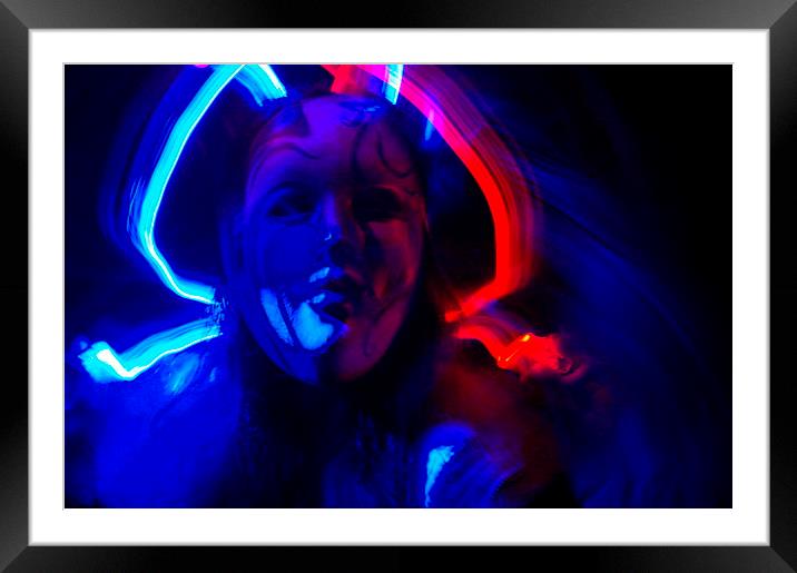 masked in light Framed Mounted Print by carley davey