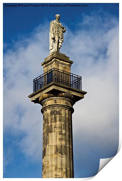 Greys Monument in Newcastle Print by David Pringle