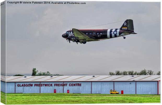 C-47 Troop Carrier Canvas Print by Valerie Paterson