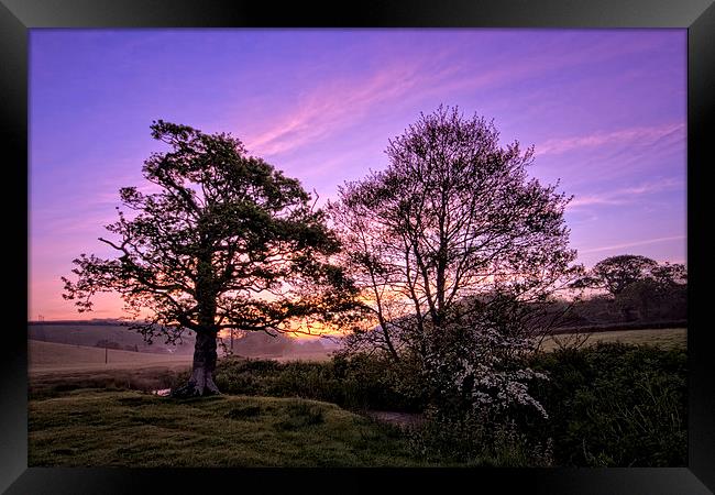 Knowl Water sunrise Framed Print by Dave Wilkinson North Devon Ph
