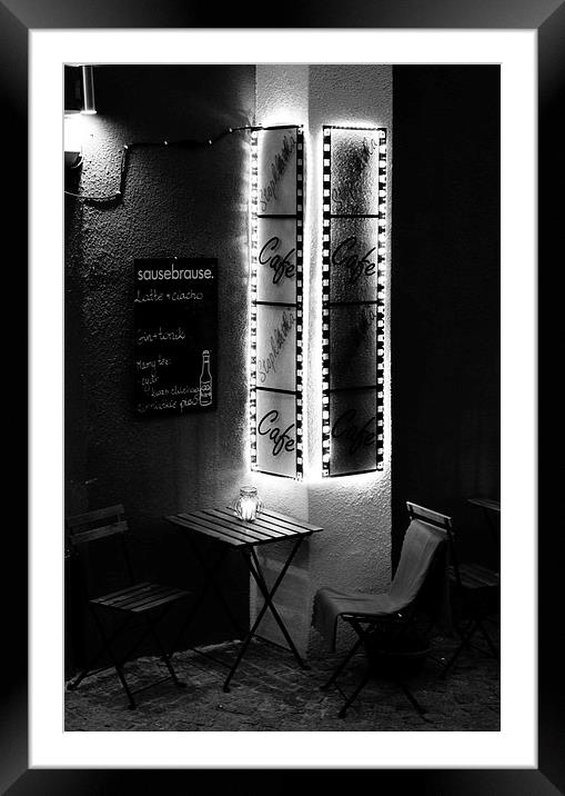 A Stars Life Cafe Framed Mounted Print by Vasilis D.