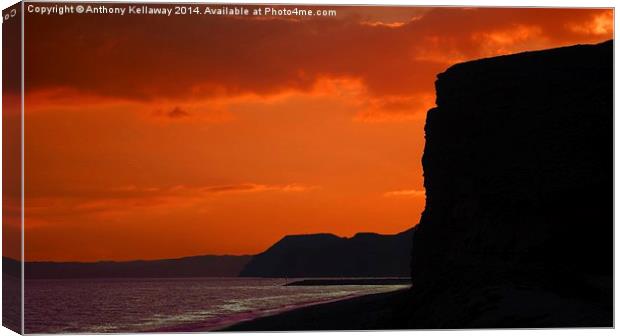 GOLDEN CAP SUNSET Canvas Print by Anthony Kellaway