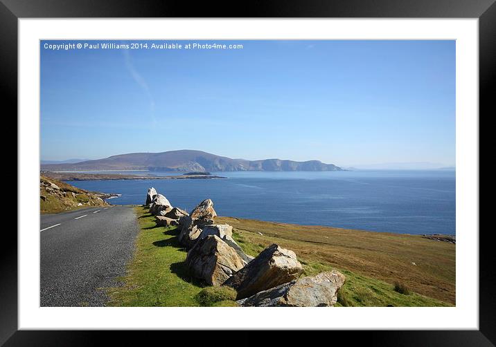 Coastal Road on Achill Framed Mounted Print by Paul Williams